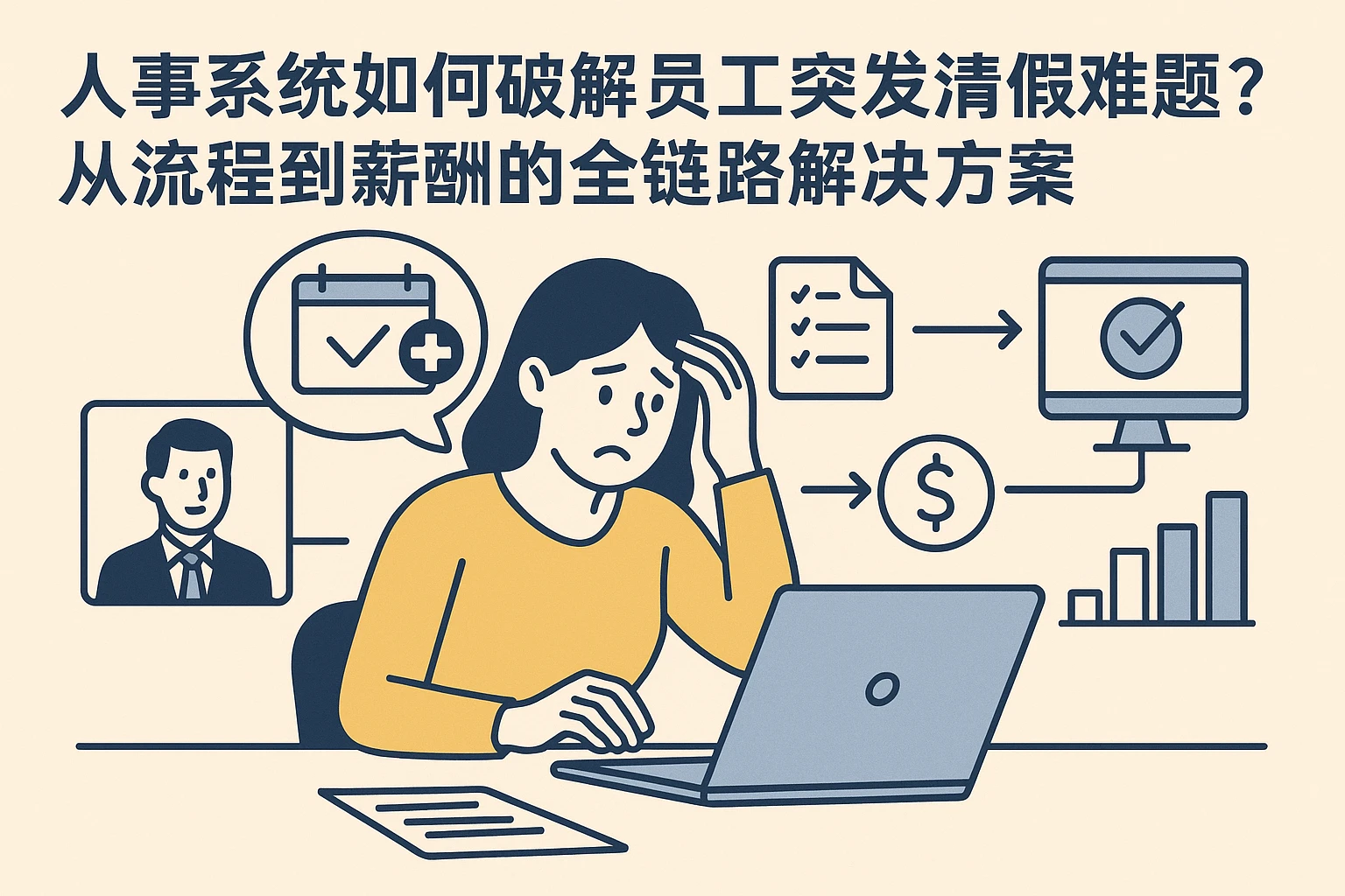 人事系统如何破解员工突发请假难题？从流程到薪酬的全链路解决方案