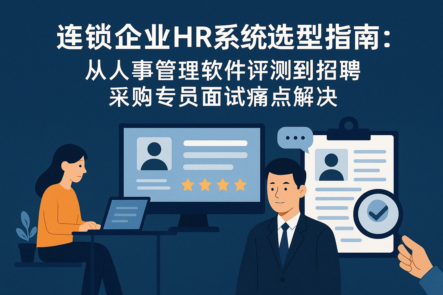 连锁企业HR系统选型指南：从人事管理软件评测到招聘采购专员面试痛点解决