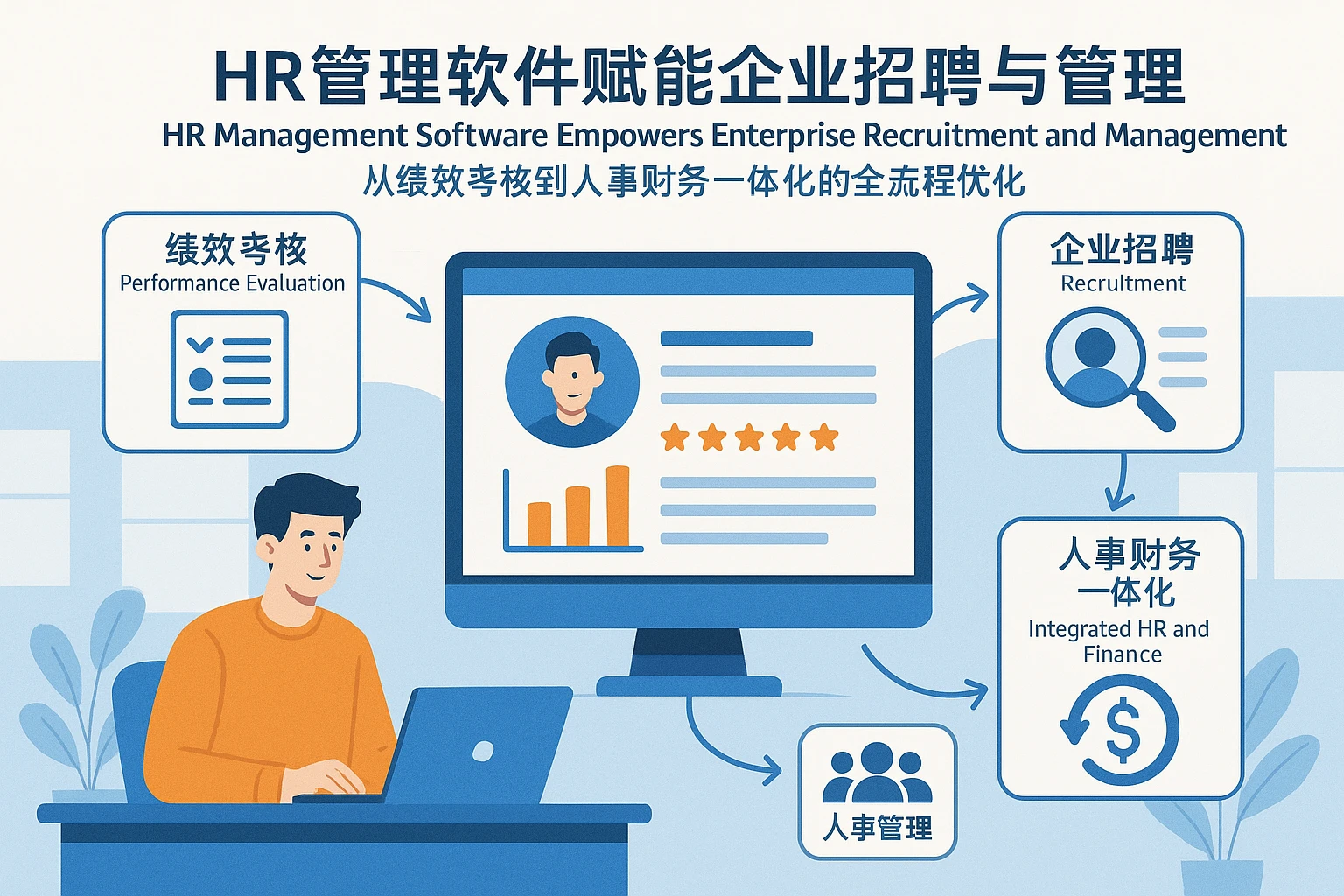HR管理软件赋能企业招聘与管理：从绩效考核到人事财务一体化的全流程优化