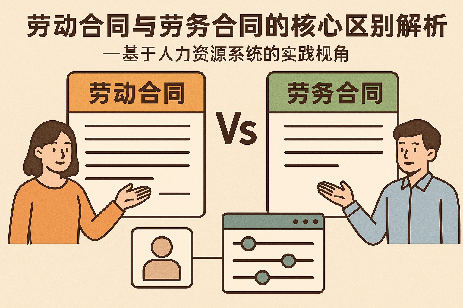 劳动合同与劳务合同的核心区别解析——基于人力资源系统的实践视角