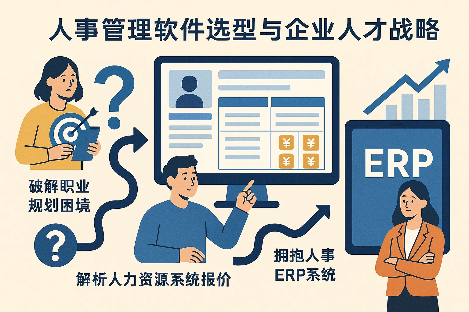 人事管理软件选型与企业人才战略：破解职业规划困境，解析人力资源系统报价，拥抱人事ERP系统