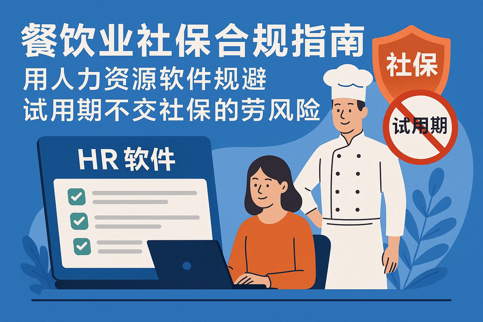餐饮业社保合规指南：用人力资源软件规避试用期不交社保的劳动风险