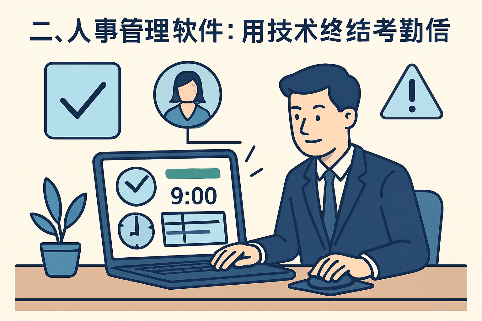 二、人事管理软件:用技术终结考勤信任危机