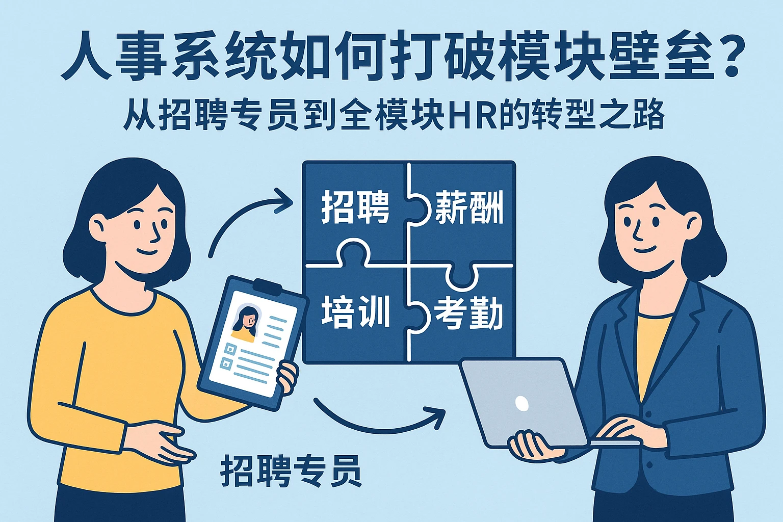 人事系统如何打破模块壁垒？从招聘专员到全模块HR的转型之路