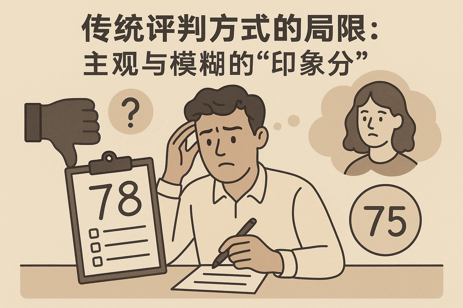 2. 传统评判方式的局限：主观与模糊的“印象分”
