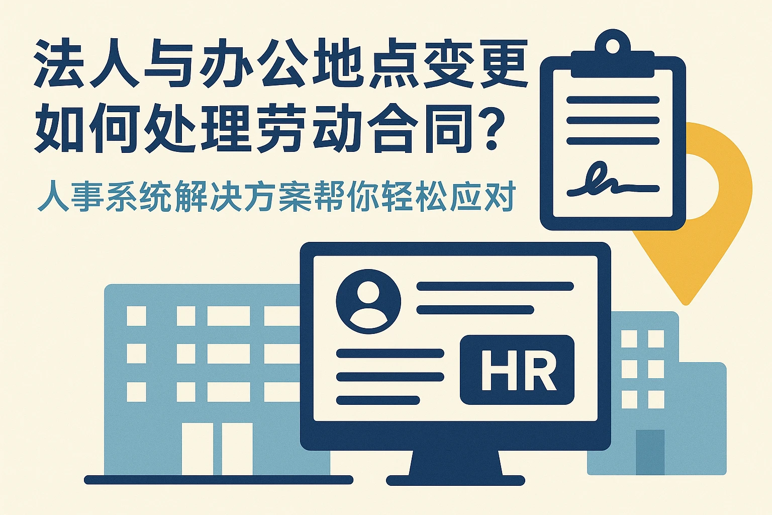 法人与办公地点变更如何处理劳动合同？人事系统解决方案帮你轻松应对
