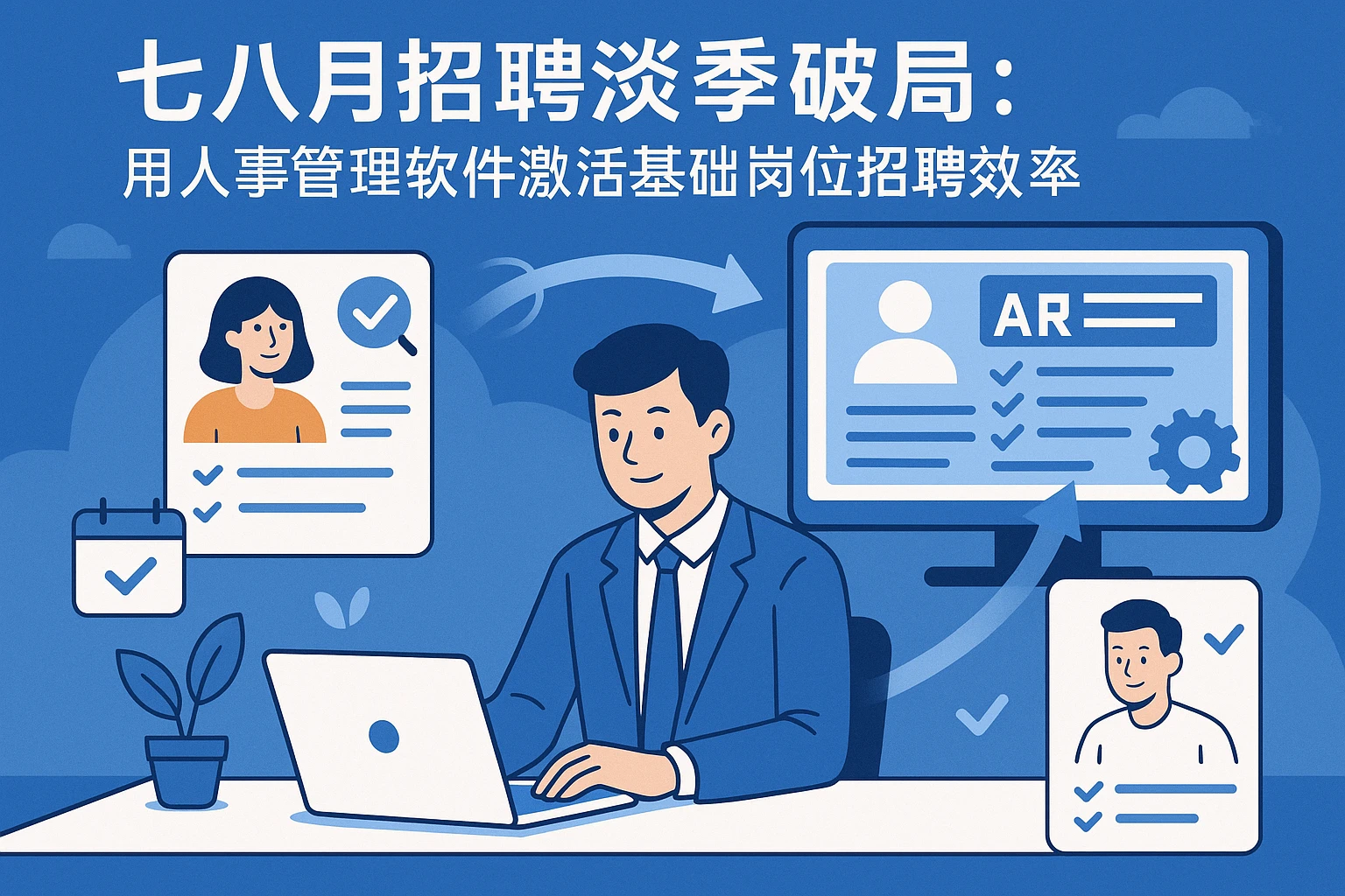七八月招聘淡季破局：用人事管理软件激活基础岗位招聘效率
