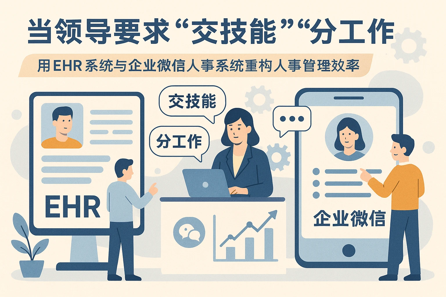 当领导要求“交技能”“分工作”：用EHR系统与企业微信人事系统重构人事管理效率