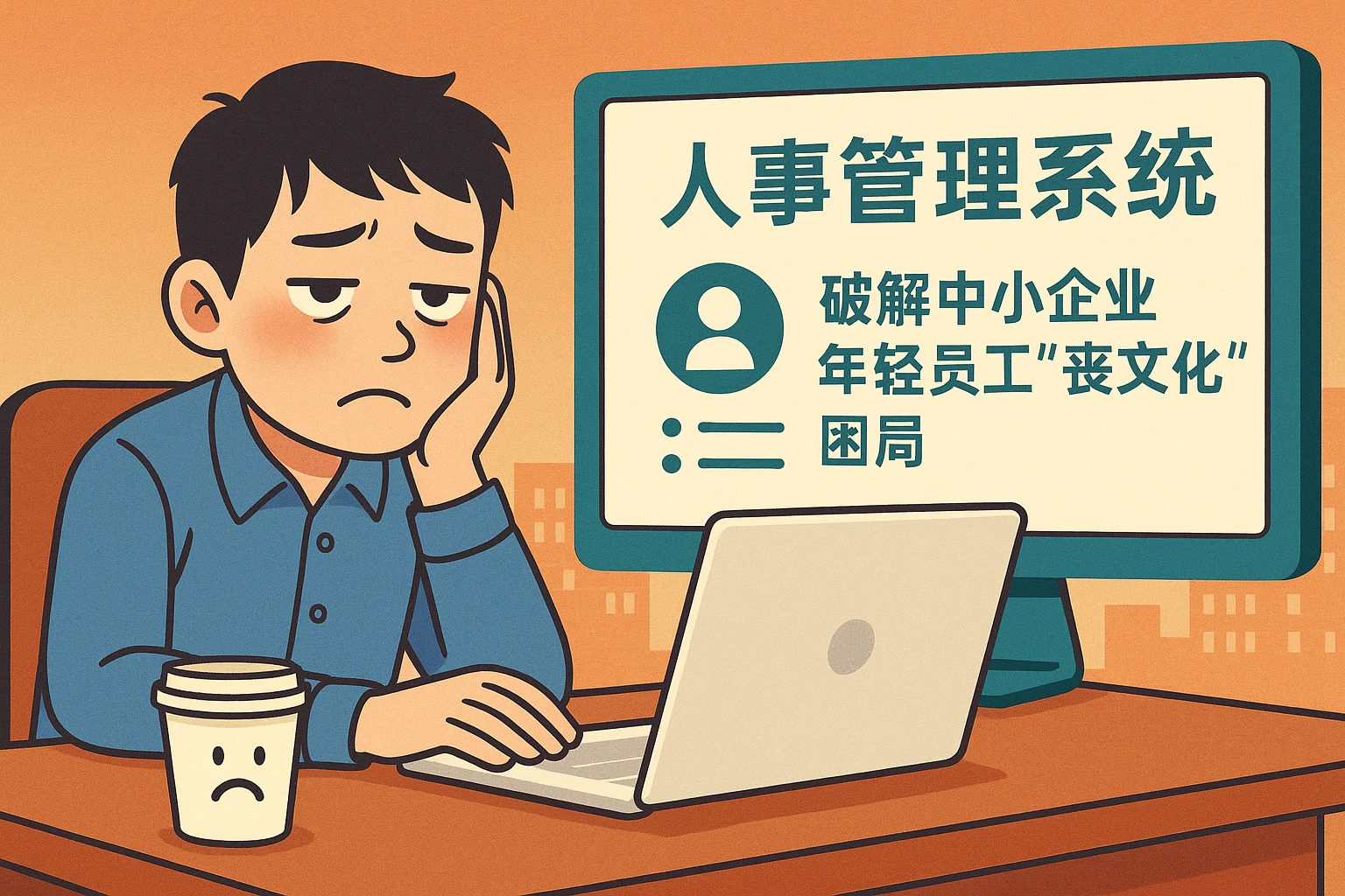 用人事管理系统破解中小企业年轻员工“丧文化”困局
