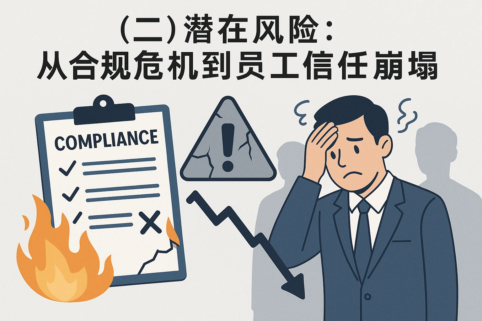 （二）潜在风险：从合规危机到员工信任崩塌