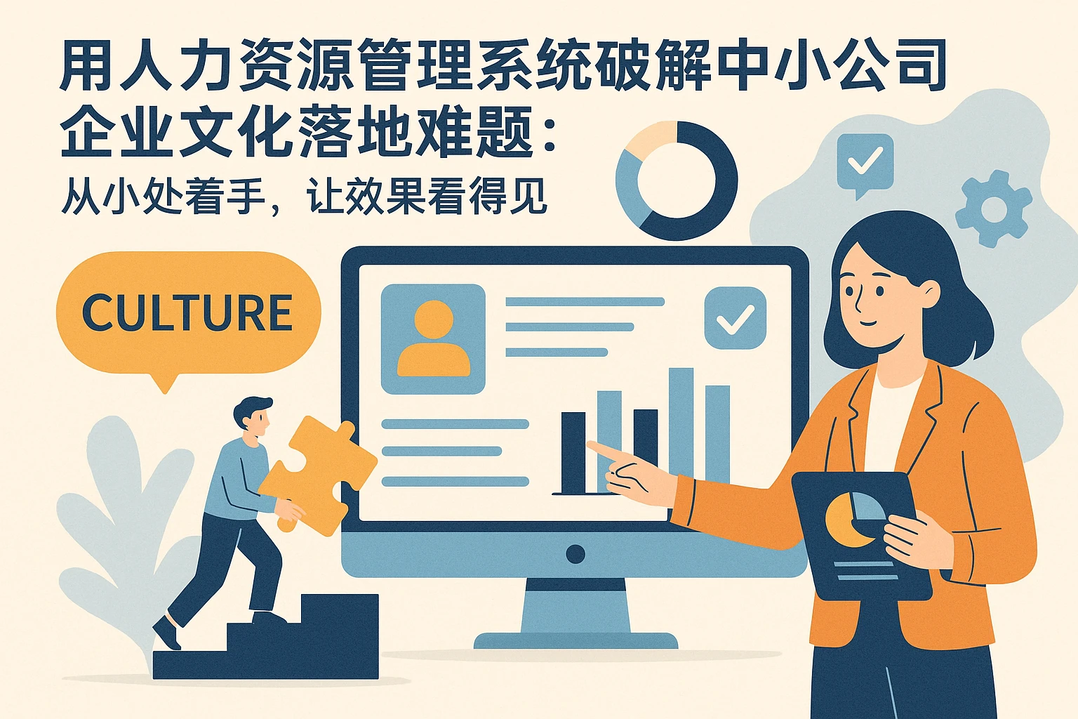 用人力资源管理系统破解中小公司企业文化落地难题：从小处着手，让效果看得见