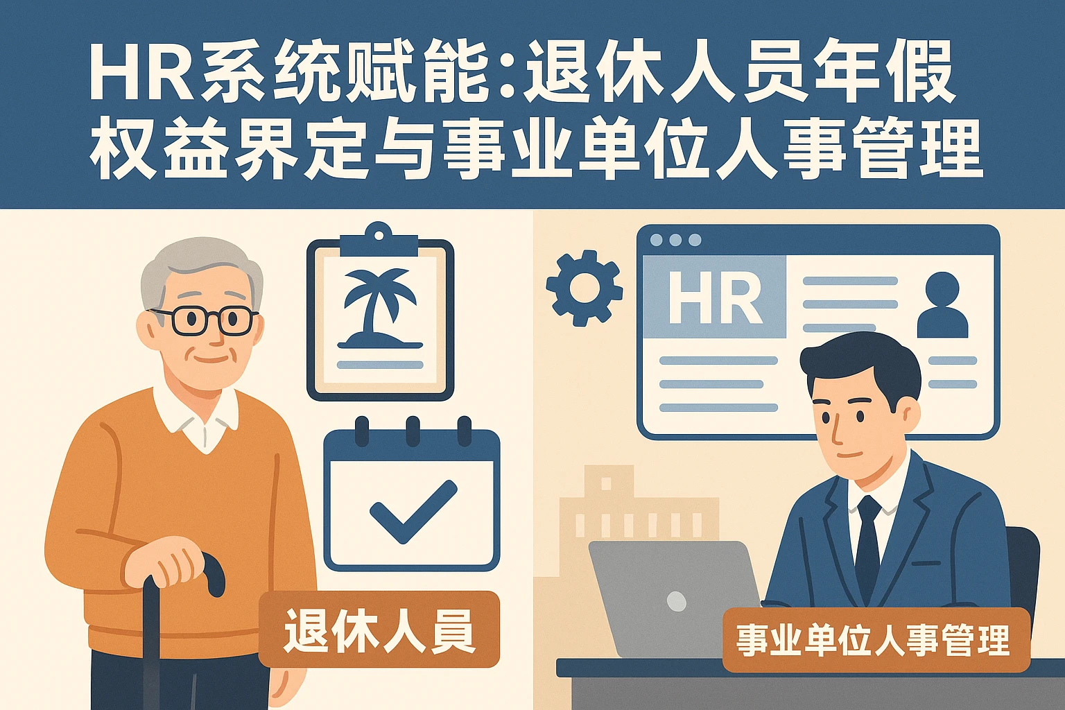 HR系统赋能：退休人员年假权益界定与事业单位人事管理实践