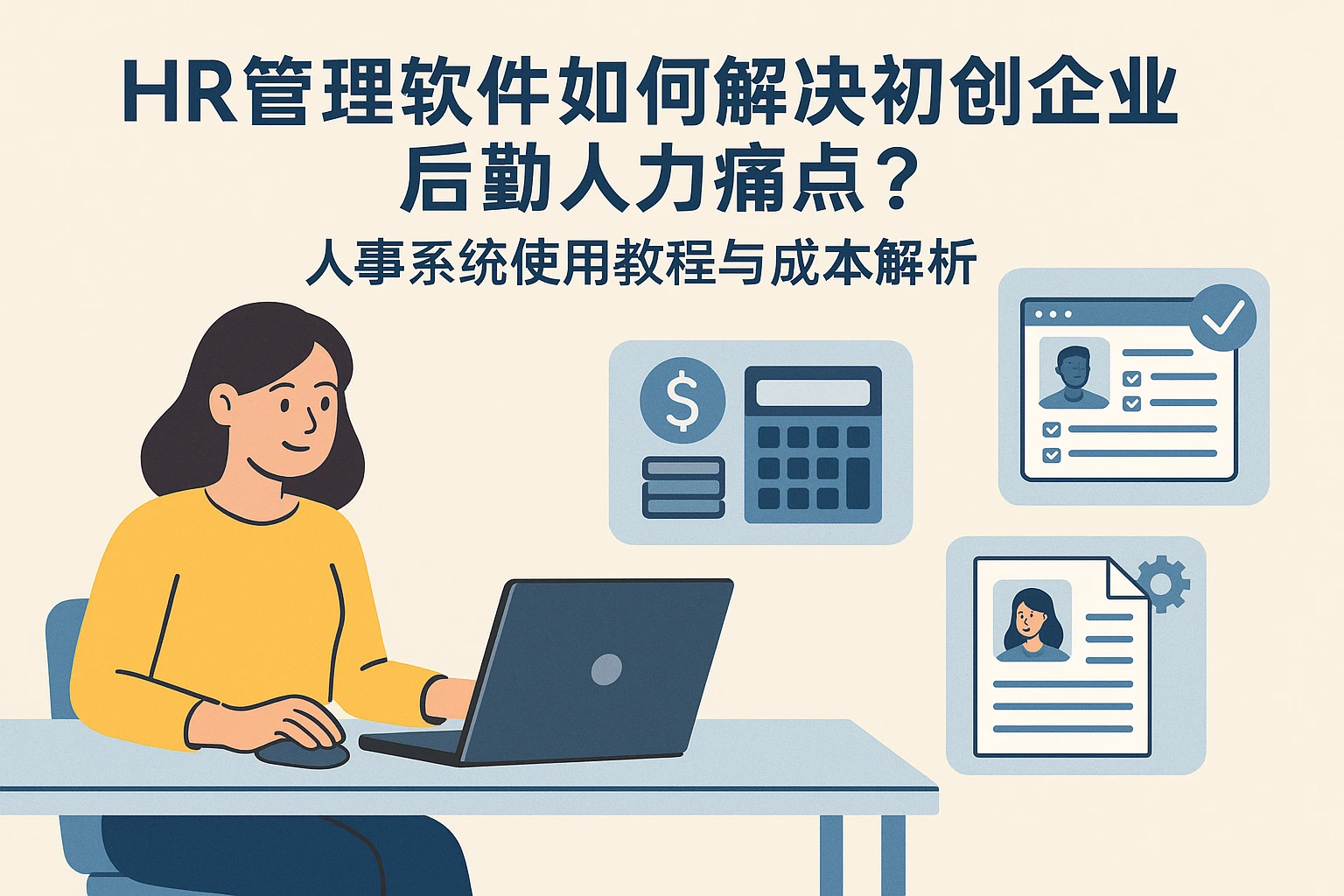 HR管理软件如何解决初创企业后勤人力痛点？人事系统使用教程与成本解析