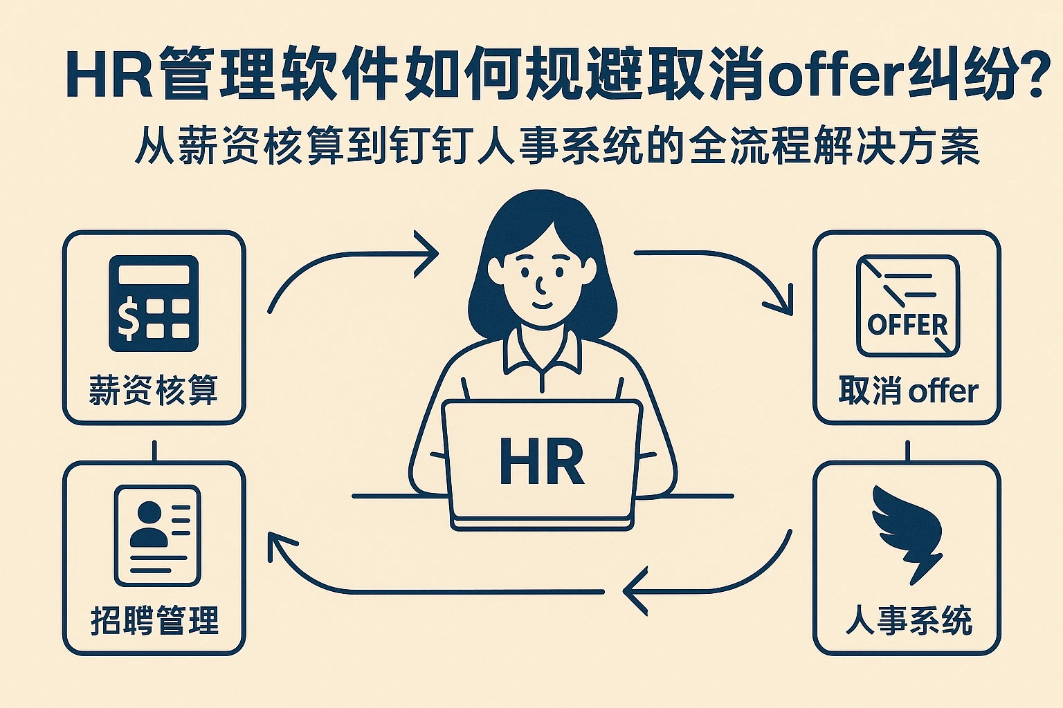 HR管理软件如何规避取消offer纠纷？从薪资核算到钉钉人事系统的全流程解决方案