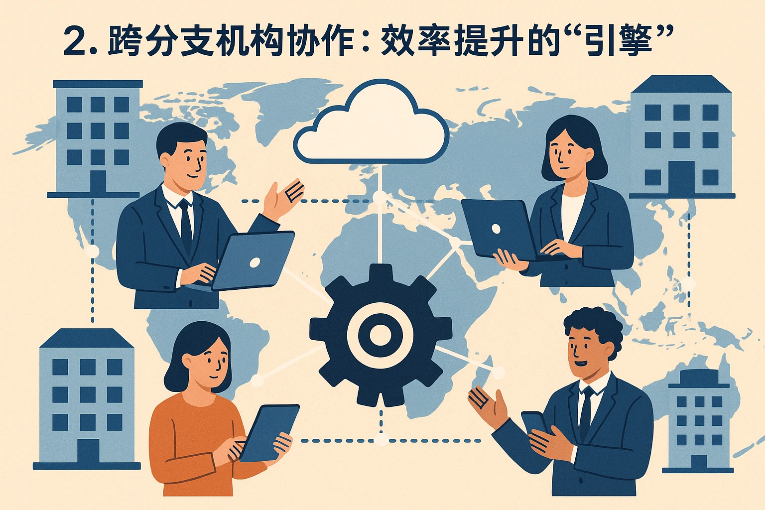 2. 跨分支机构协作：效率提升的“引擎”