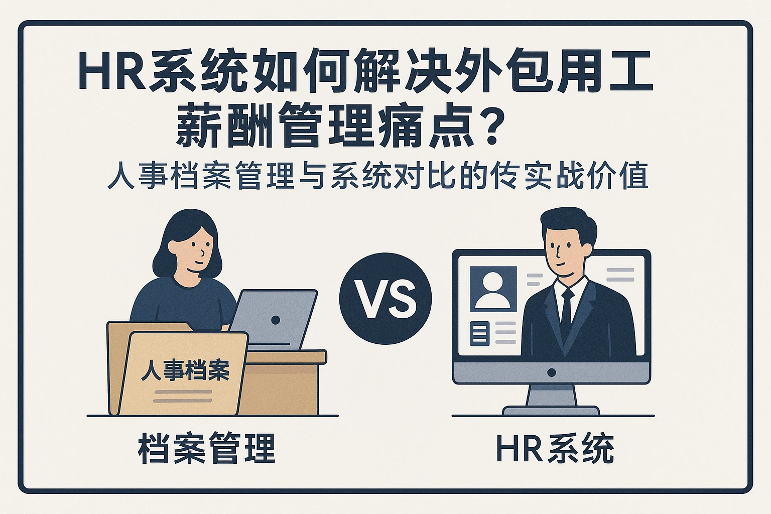 HR系统如何解决外包用工薪酬管理痛点？人事档案管理与系统对比的实战价值