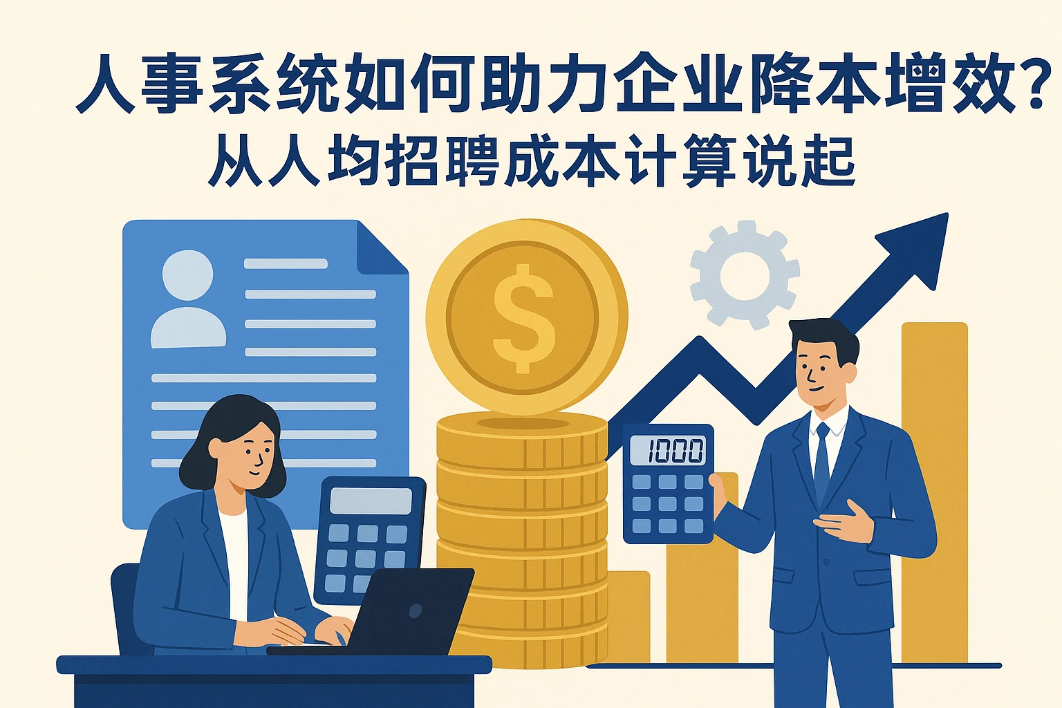 人事系统如何助力企业降本增效？从人均招聘成本计算说起