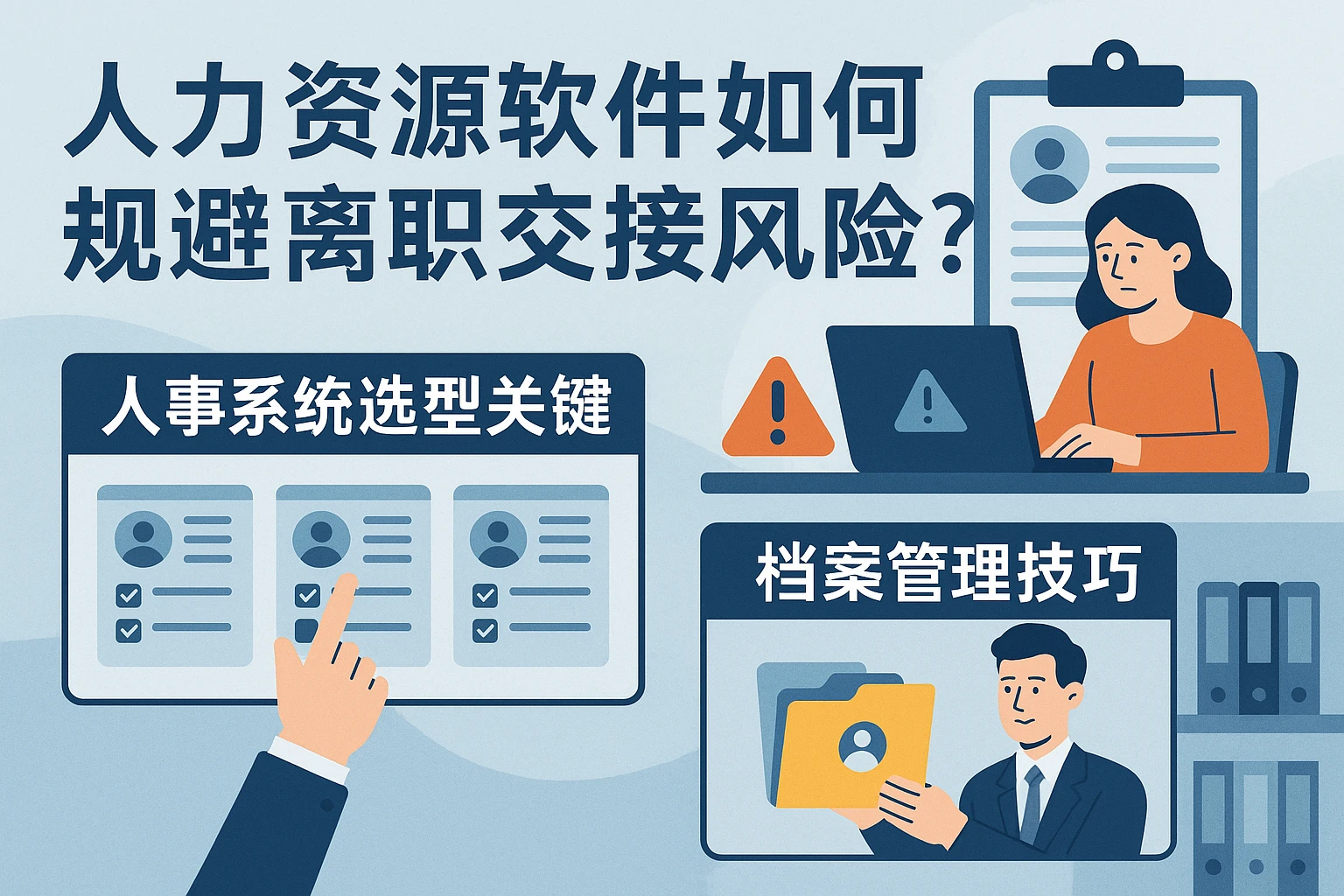 人力资源软件如何规避离职交接风险？人事系统选型关键与档案管理技巧