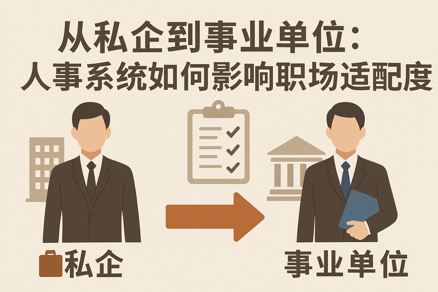 从私企到事业单位：人事系统如何影响职场适配度？
