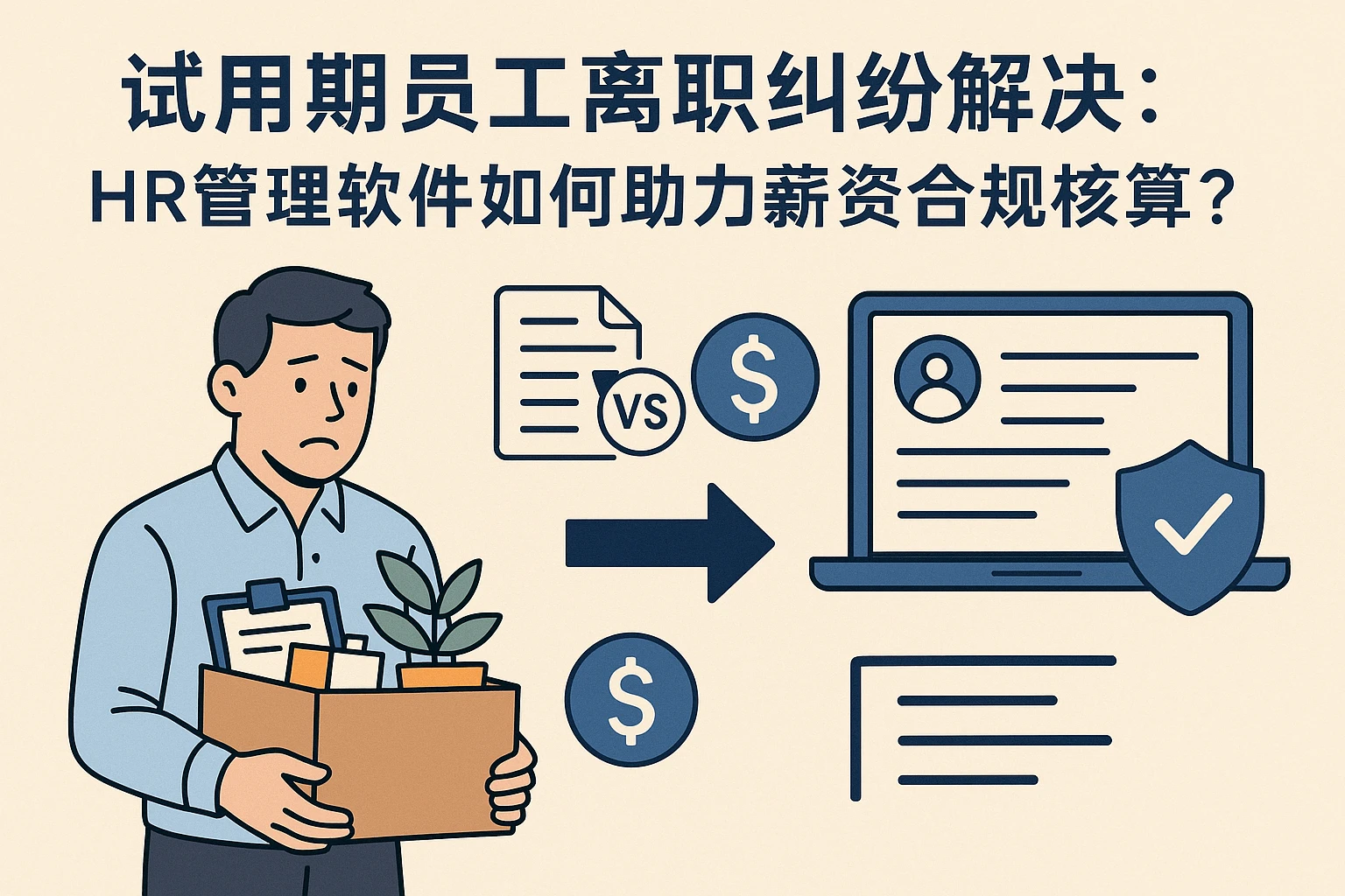 试用期员工离职纠纷解决：HR管理软件如何助力薪资合规核算？