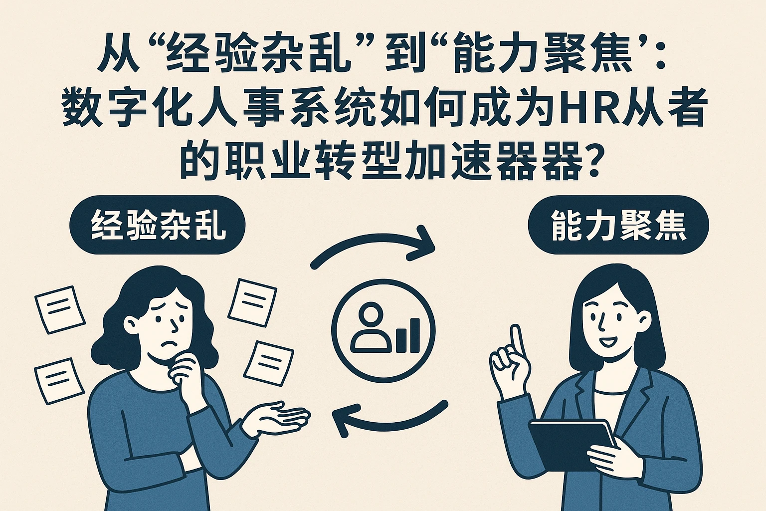 从“经验杂乱”到“能力聚焦”：数字化人事系统如何成为HR从业者的职业转型加速器？