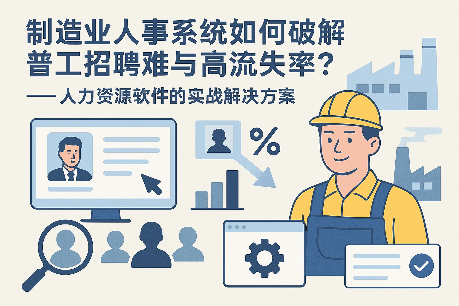制造业人事系统如何破解普工招聘难与高流失率？——人力资源软件的实战解决方案