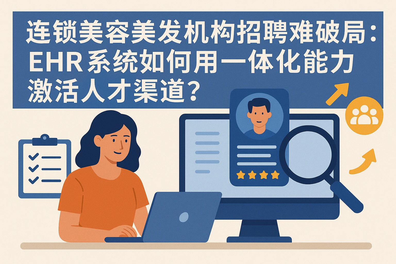 连锁美容美发机构招聘难破局：ehr系统如何用一体化能力激活人才渠道？