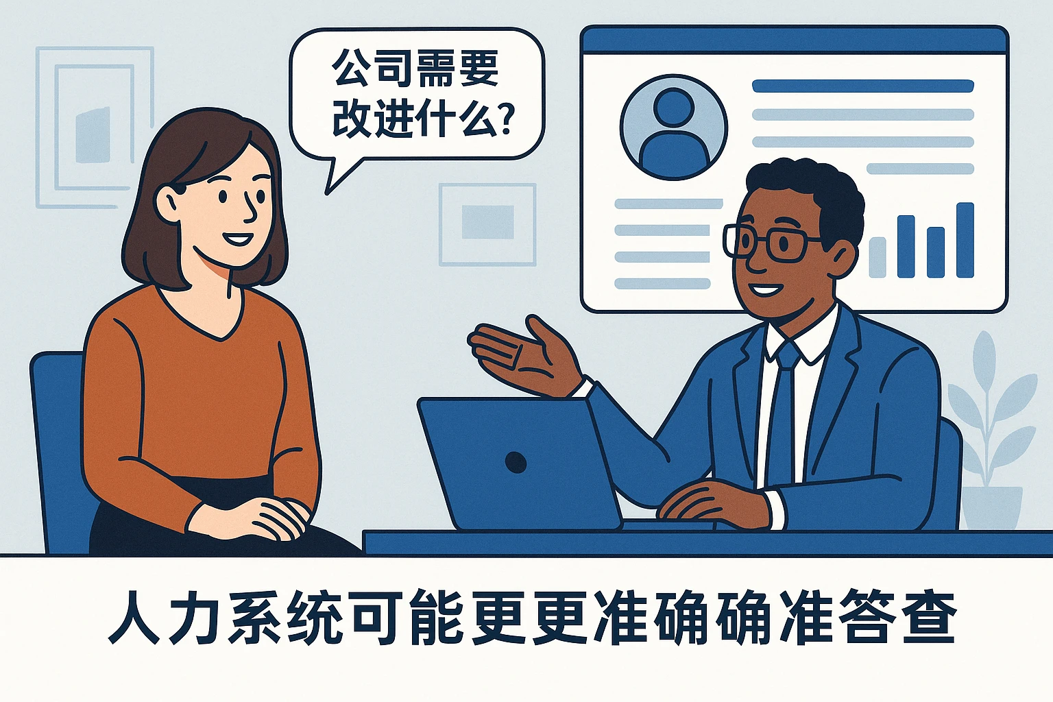 面试中被问“公司需要改进什么”？人力资源系统能给出更准确的答案