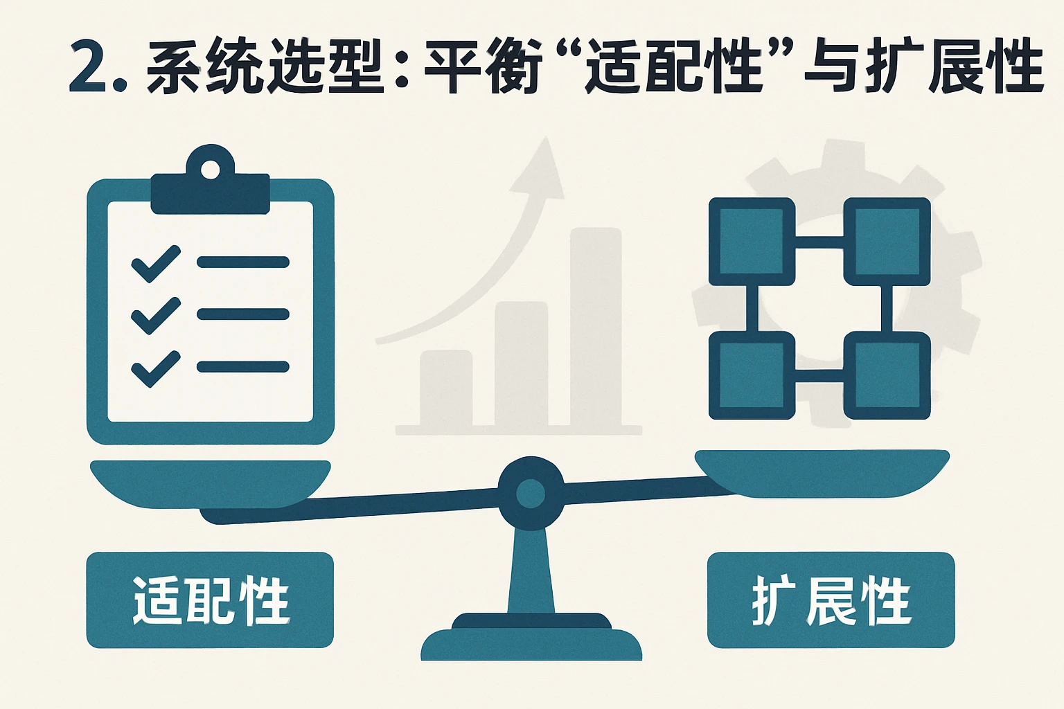 2. 系统选型：平衡“适配性”与“扩展性”