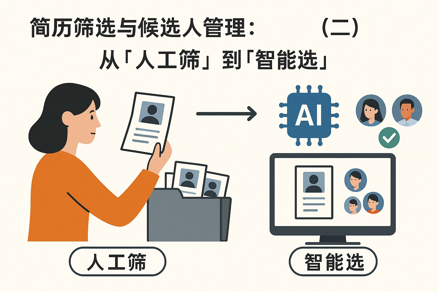 （二）简历筛选与候选人管理：从“人工筛”到“智能选”