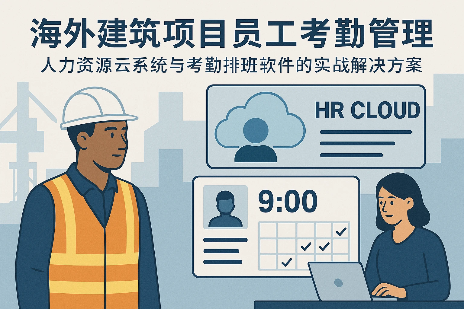 海外建筑项目员工考勤管理：人力资源云系统与考勤排班软件的实战解决方案