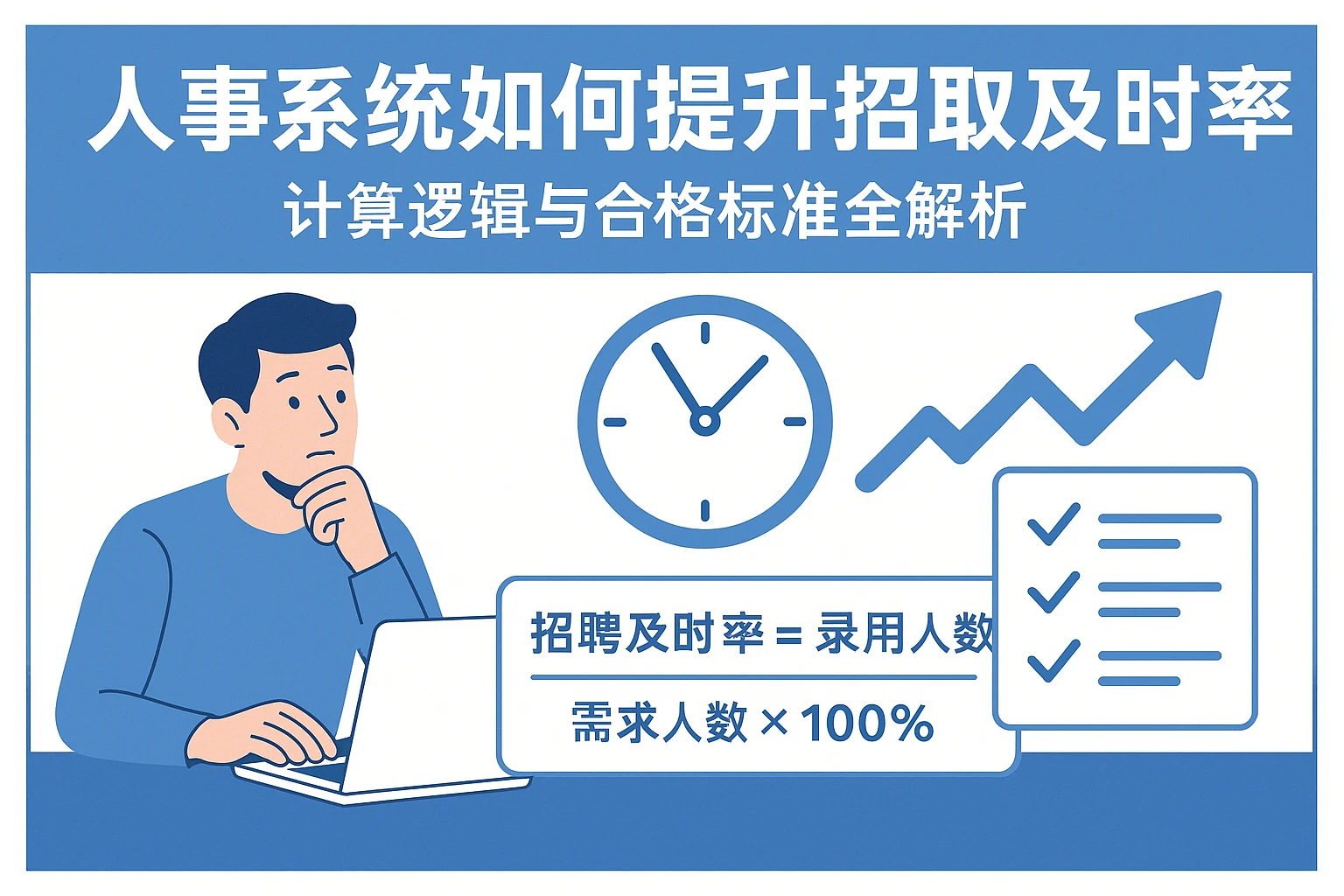 人事系统如何提升招聘及时率？计算逻辑与合格标准全解析