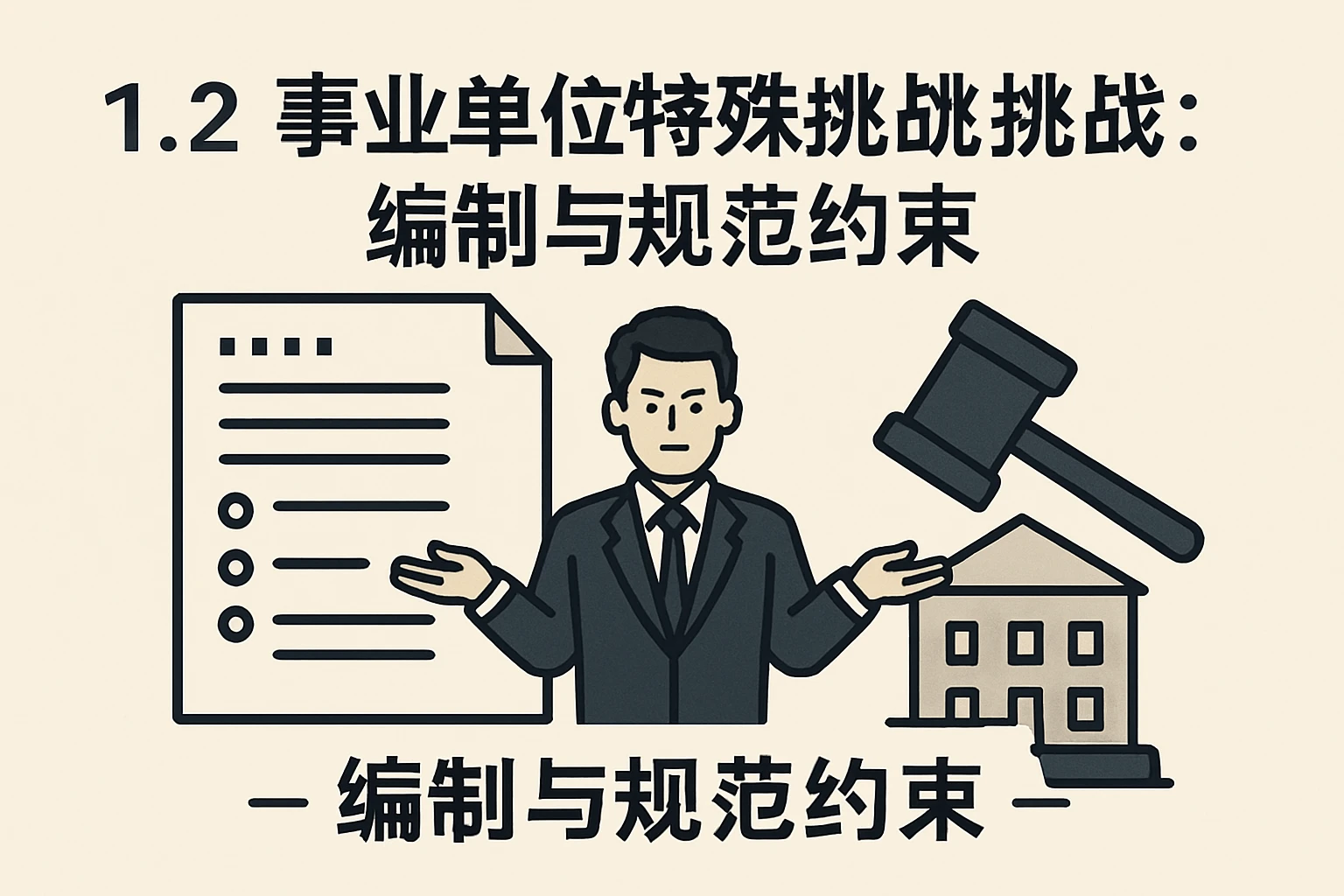 1.2 事业单位的特殊挑战：编制与规范约束