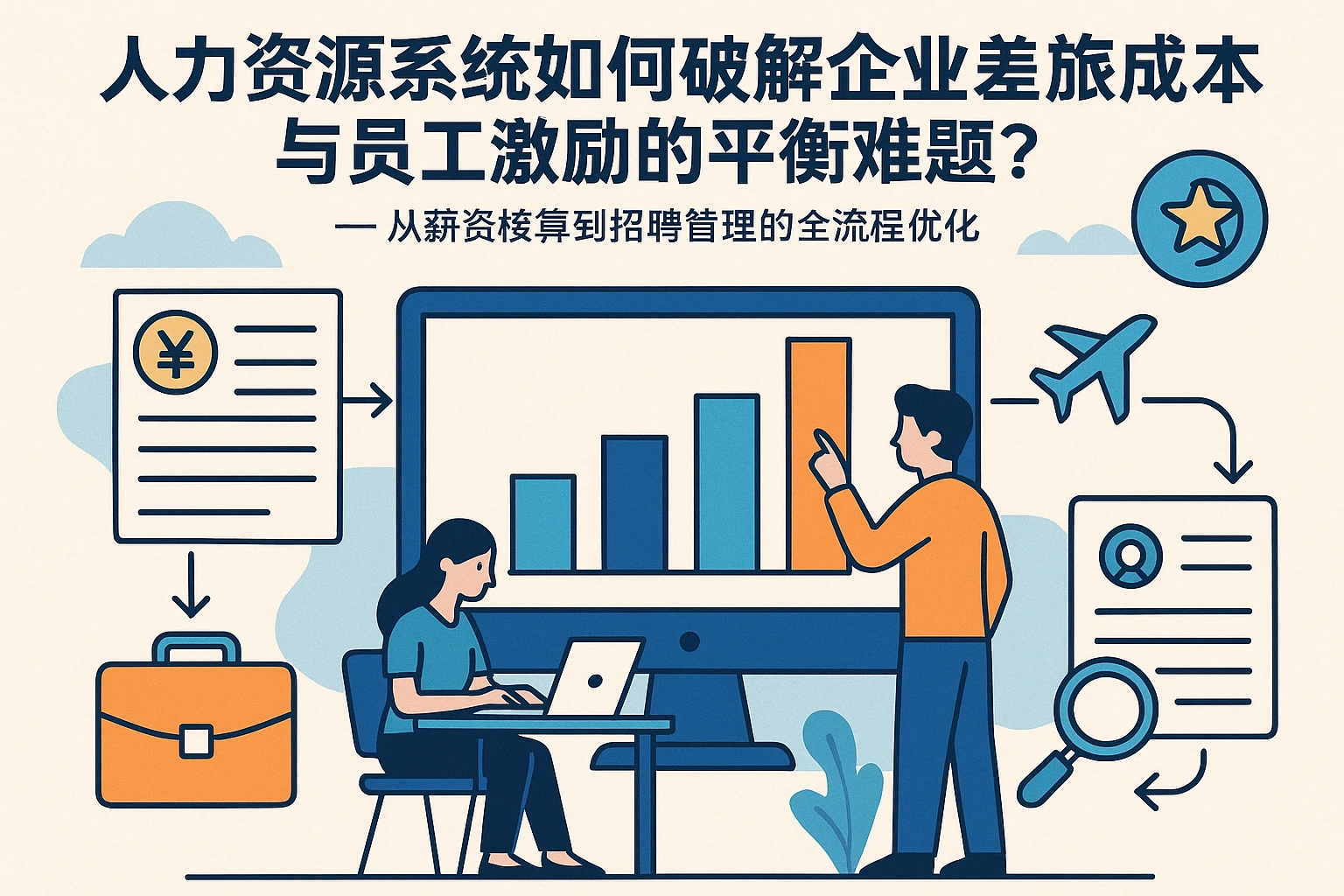 人力资源系统如何破解企业差旅成本与员工激励的平衡难题？——从薪资核算到招聘管理的全流程优化