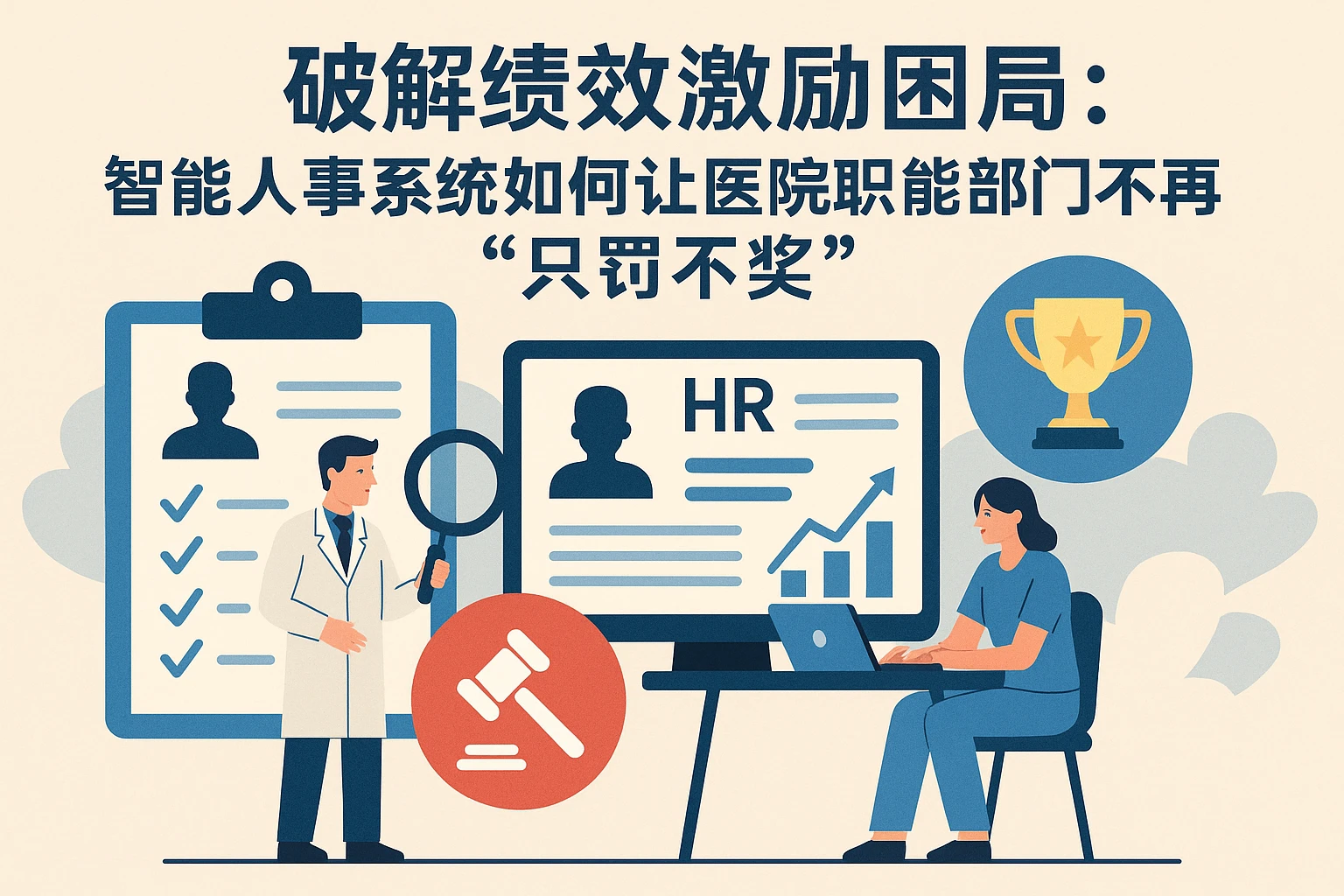 破解绩效激励困局：智能人事系统如何让医院职能部门不再“只罚不奖”
