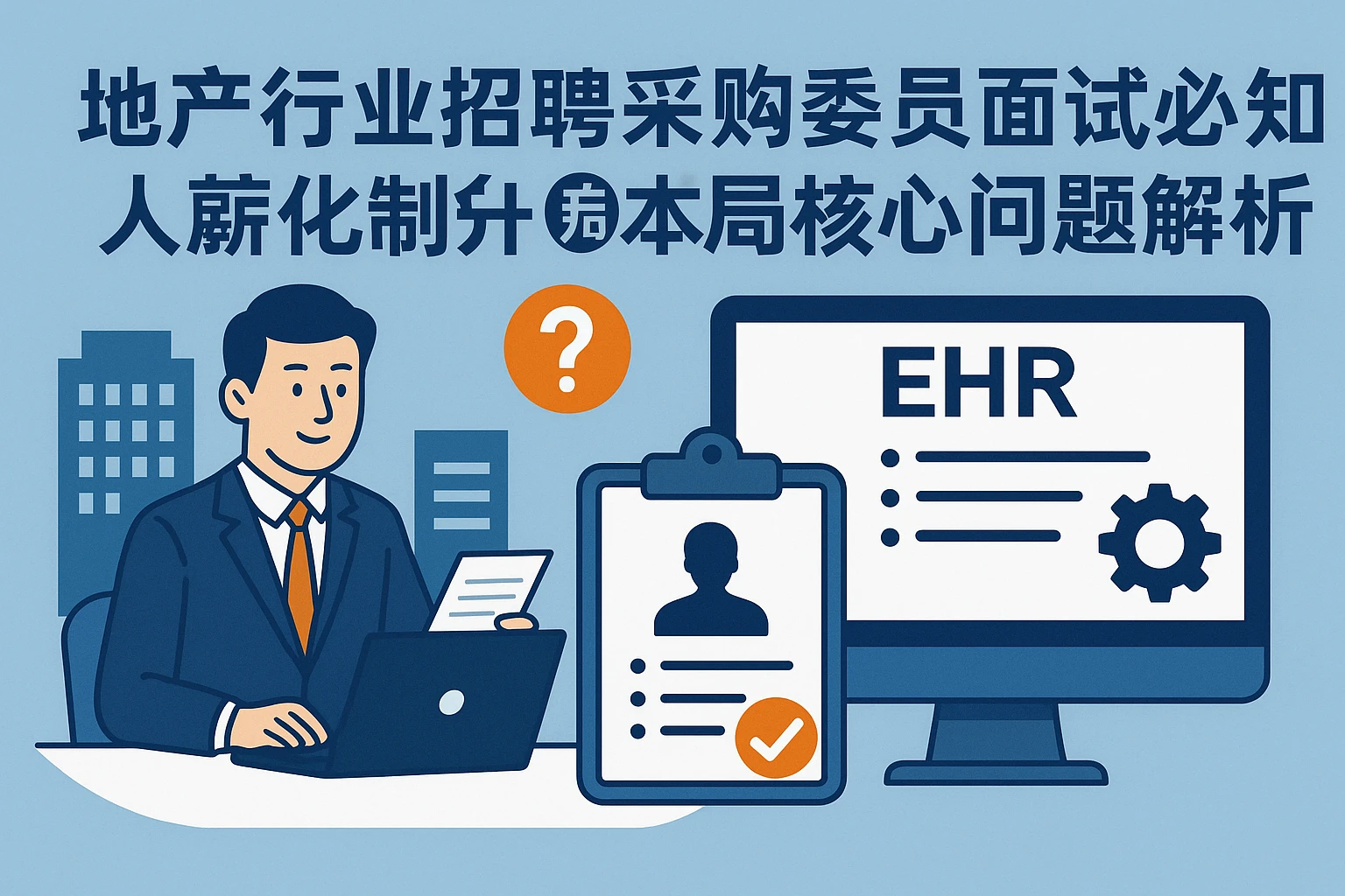 地产行业招聘采购专员面试必知：人事系统（EHR）选型与本地部署核心问题解析