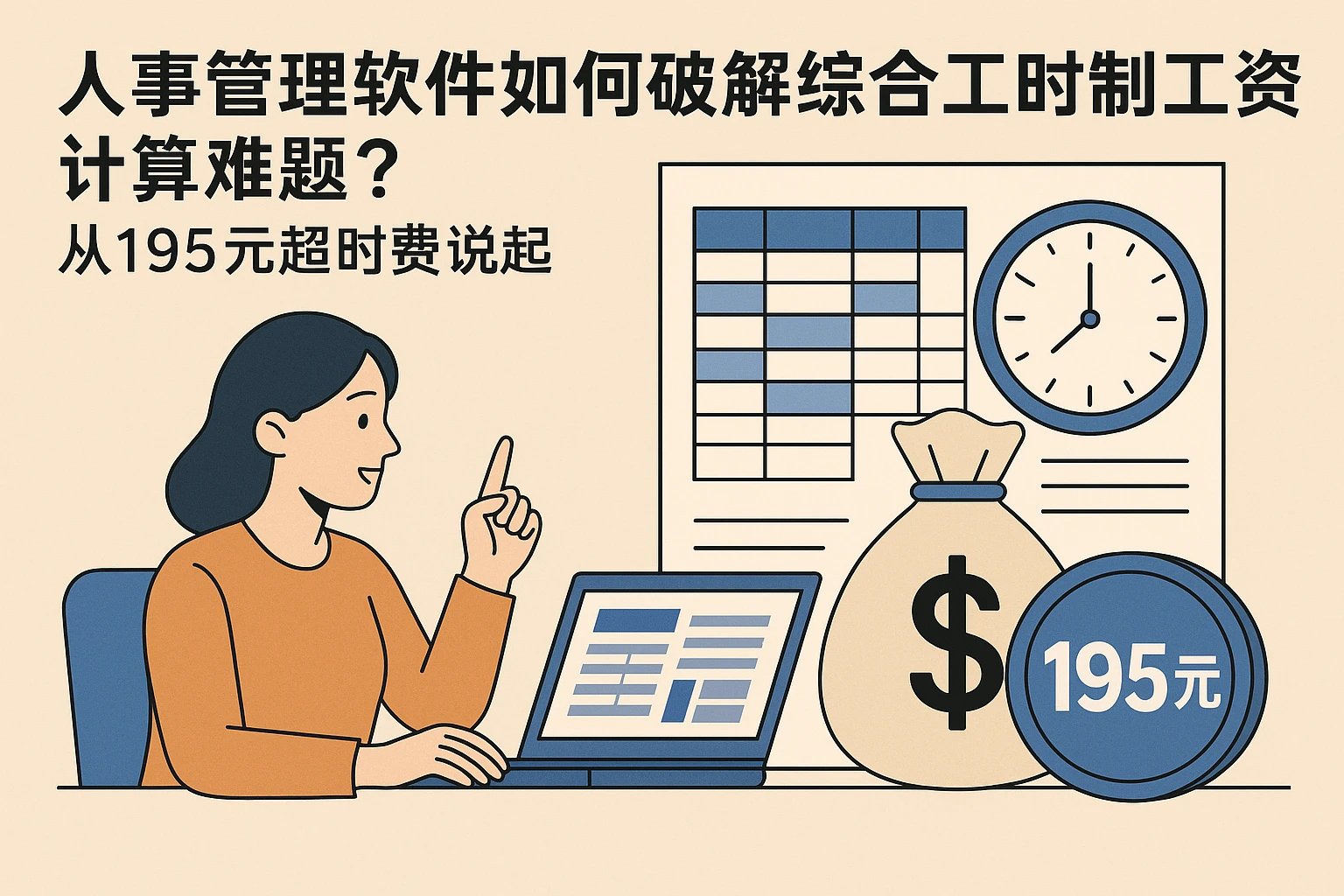 人事管理软件如何破解综合工时制工资计算难题？从195元超时费说起
