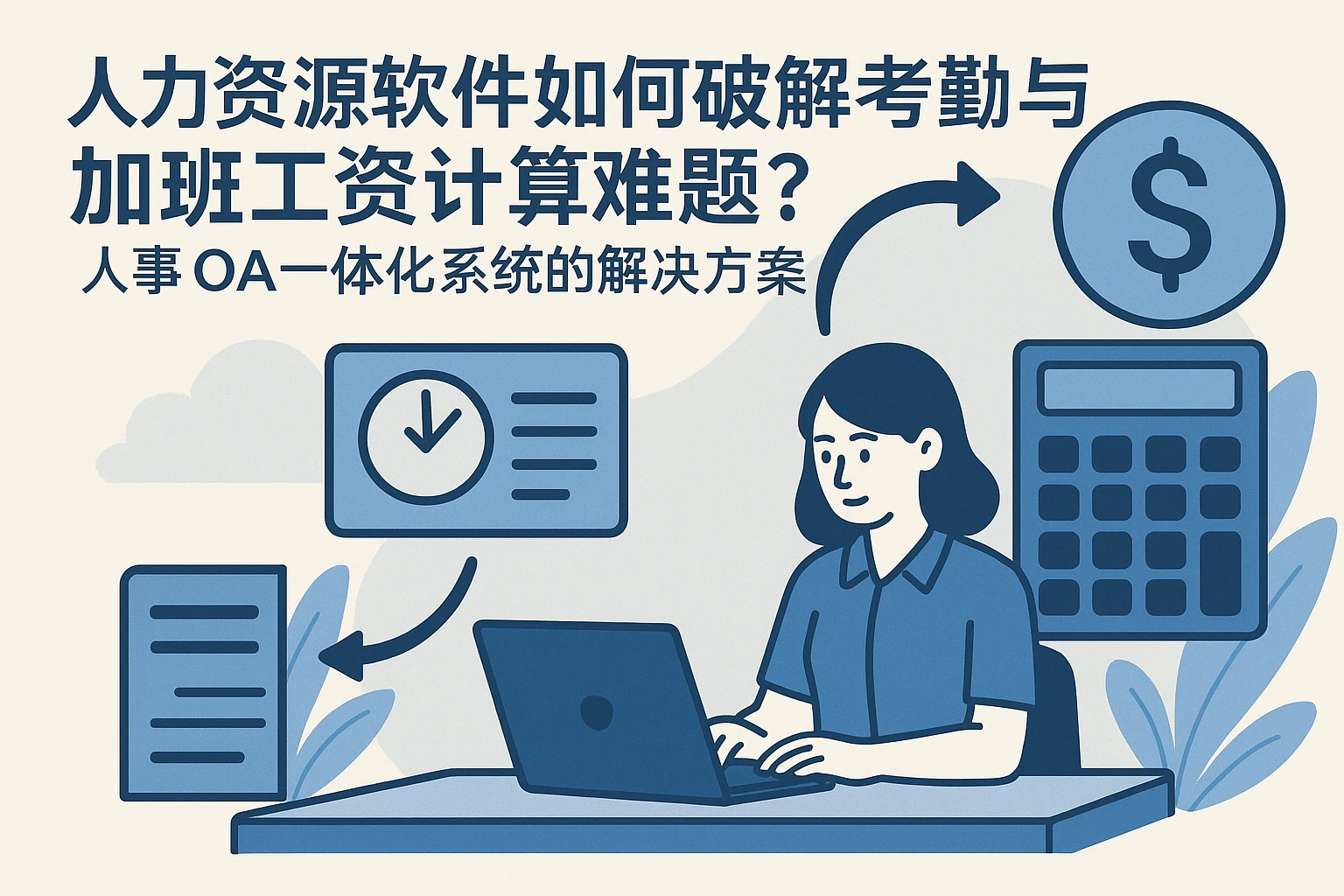 人力资源软件如何破解考勤与加班工资计算难题？人事OA一体化系统的解决方案