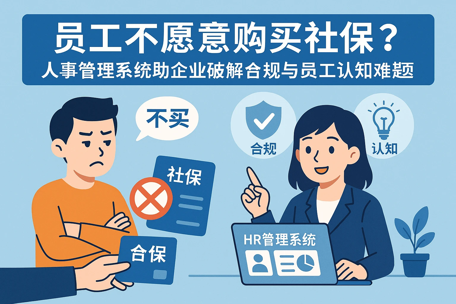 员工不愿意购买社保？人事管理系统助企业破解合规与员工认知难题