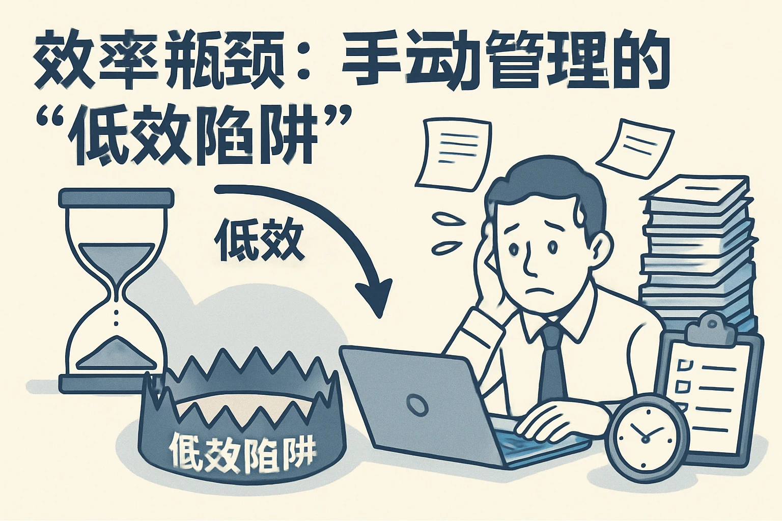 2. 效率瓶颈：手动管理的“低效陷阱”