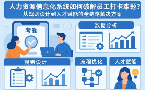 人力资源信息化系统如何破解员工打卡难题？从规则设计到人才赋能的全链路解决方案