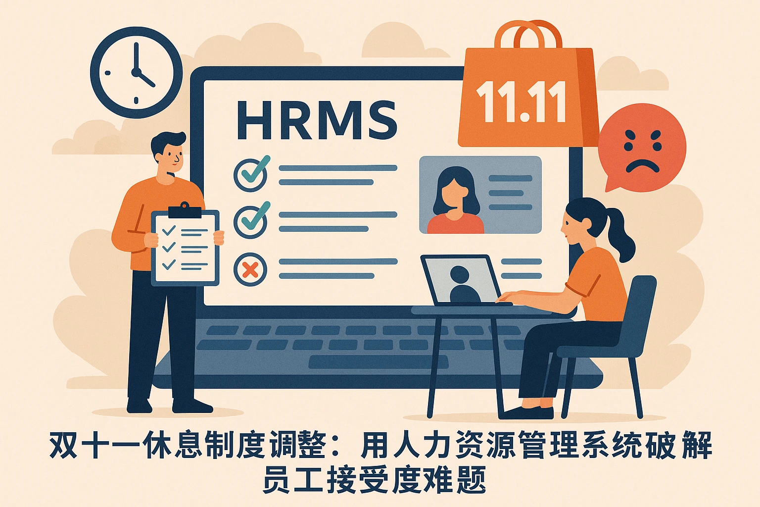 双十一休息制度调整:用人力资源管理系统破解员工接受度难题