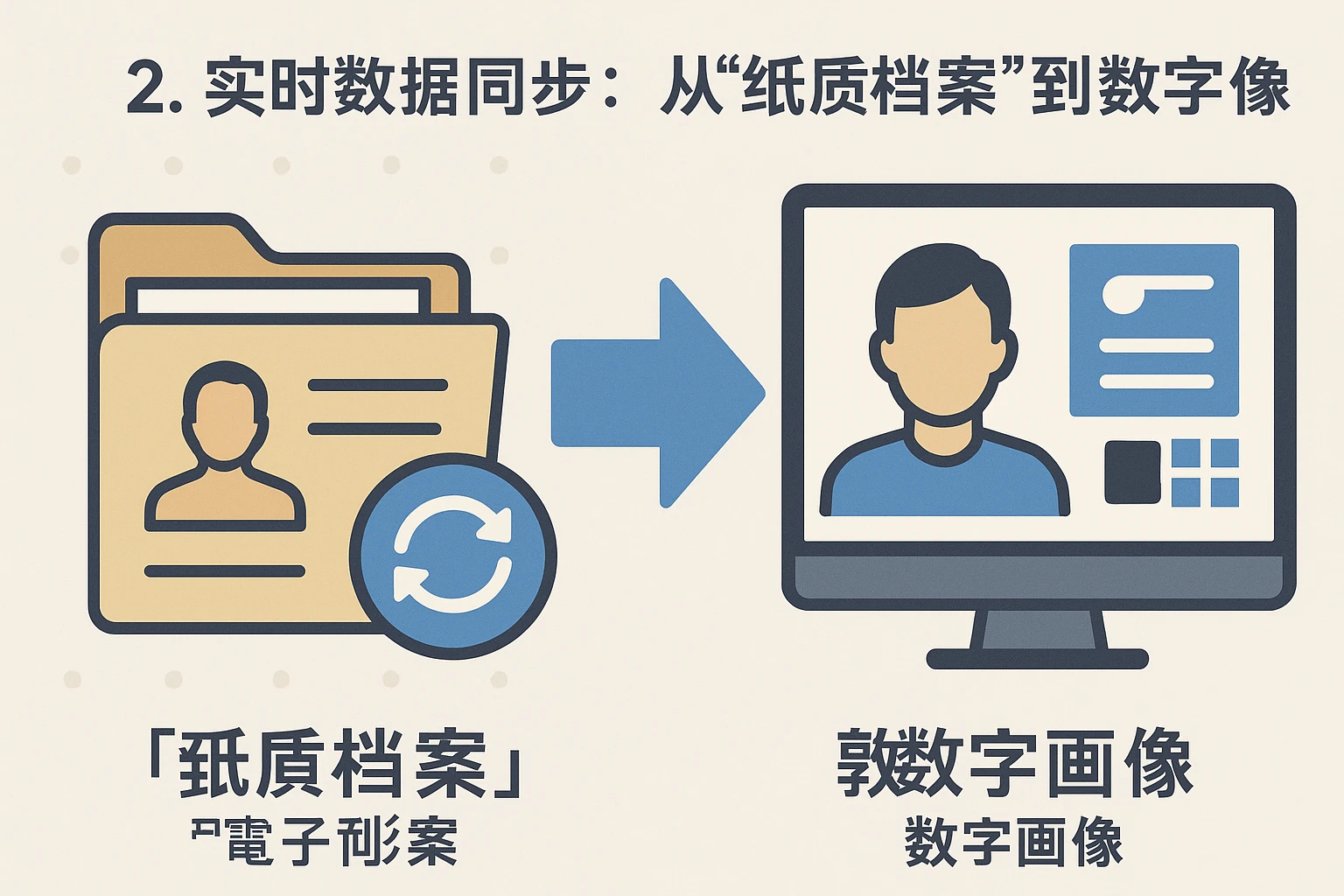 2. 实时数据同步：从“纸质档案”到“数字画像”