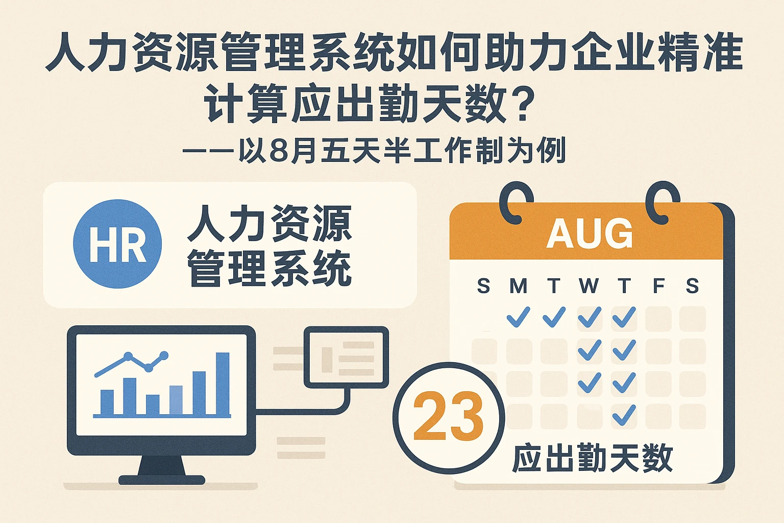 人力资源管理系统如何助力企业精准计算应出勤天数?——以8月五天半工作制为例