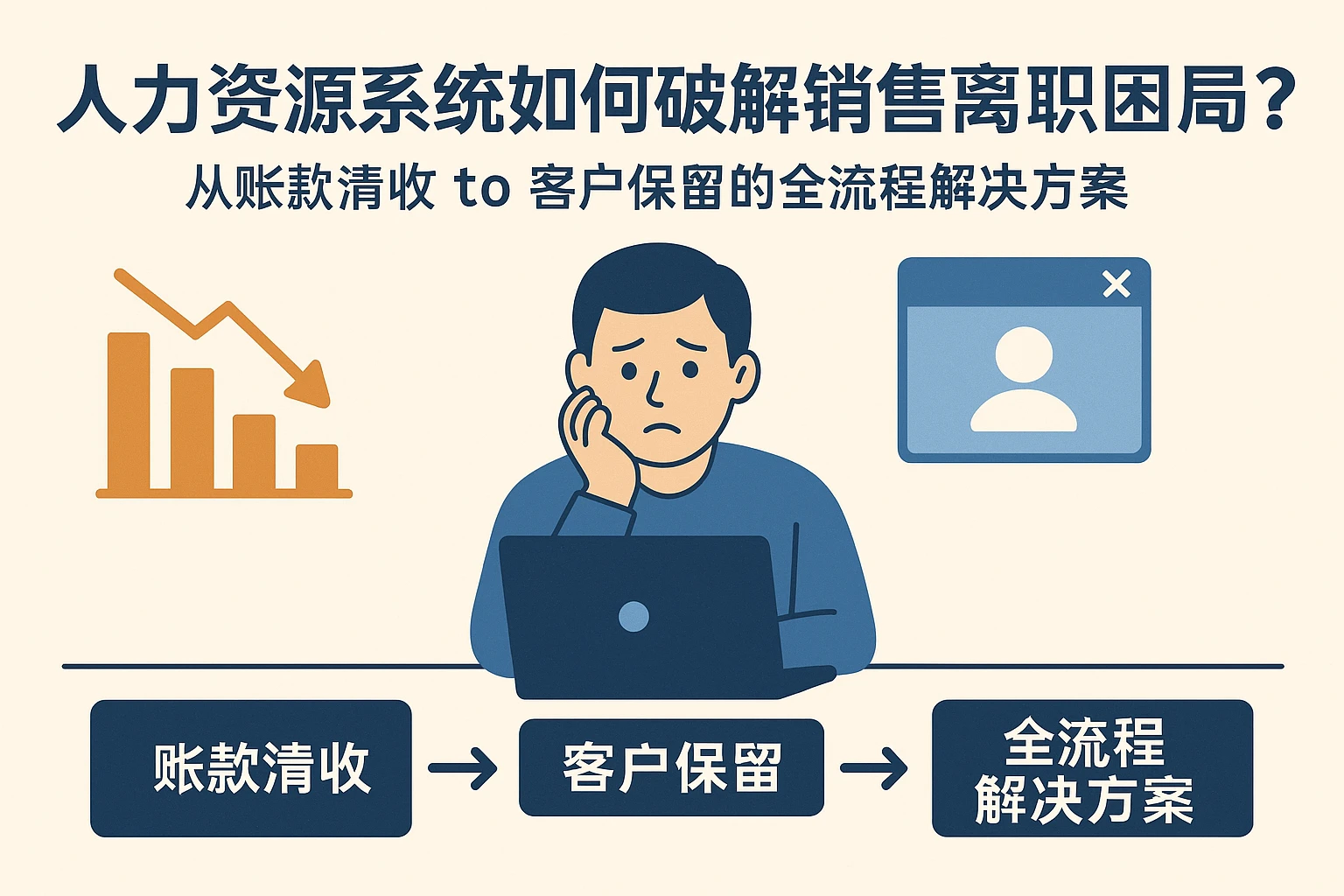 人力资源系统如何破解销售离职困局？从账款清收 to 客户保留的全流程解决方案