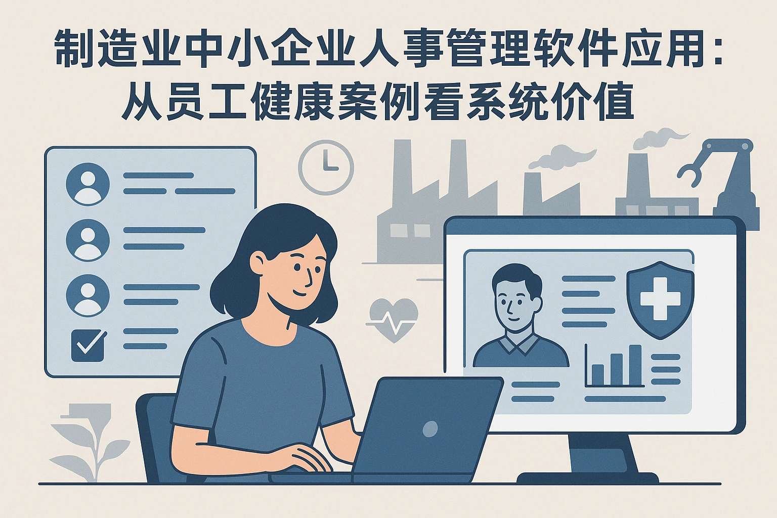 制造业中小企业人事管理软件应用：从员工健康案例看系统价值