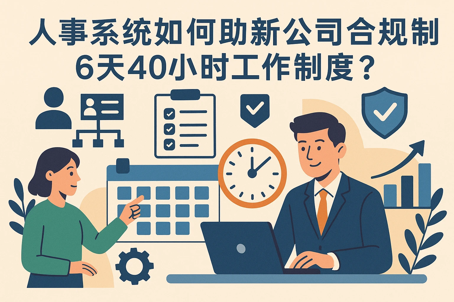 人事系统如何助力新公司合规设计6天40小时工作制？