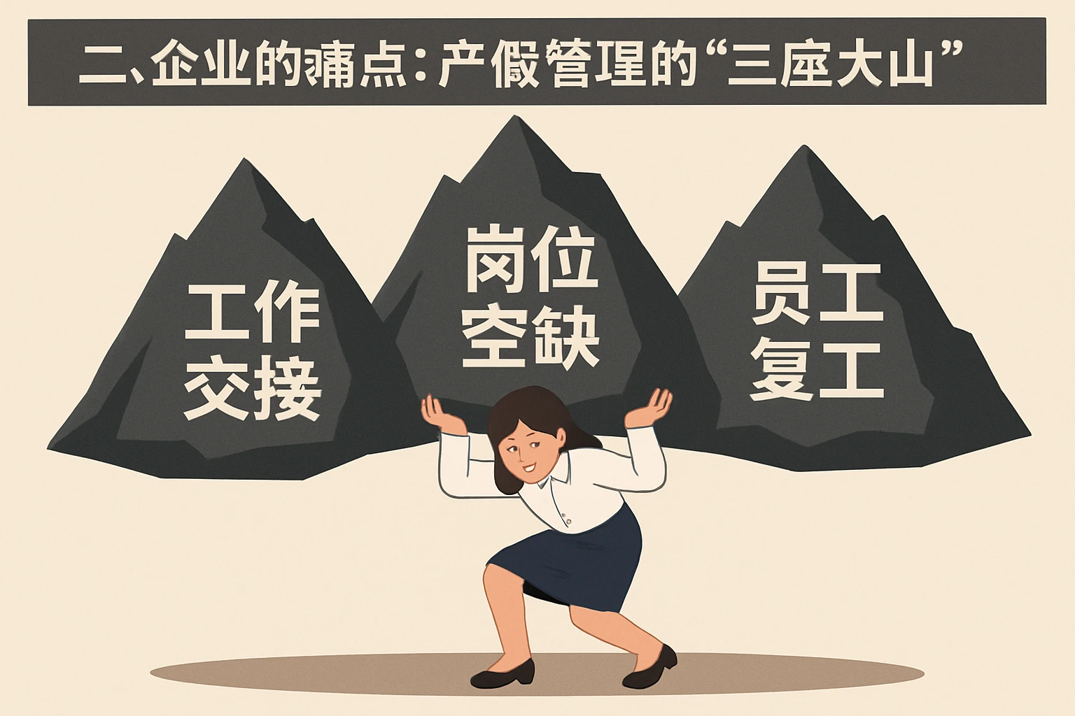 二、企业的痛点：产假管理的“三座大山”