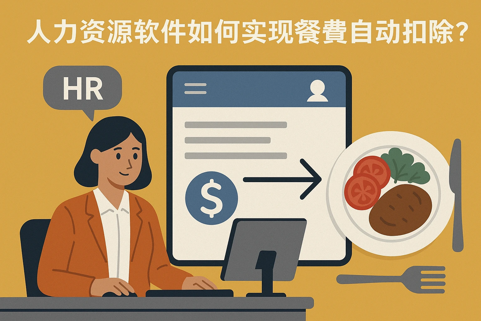 2. 人力资源软件如何实现餐费自动扣除？