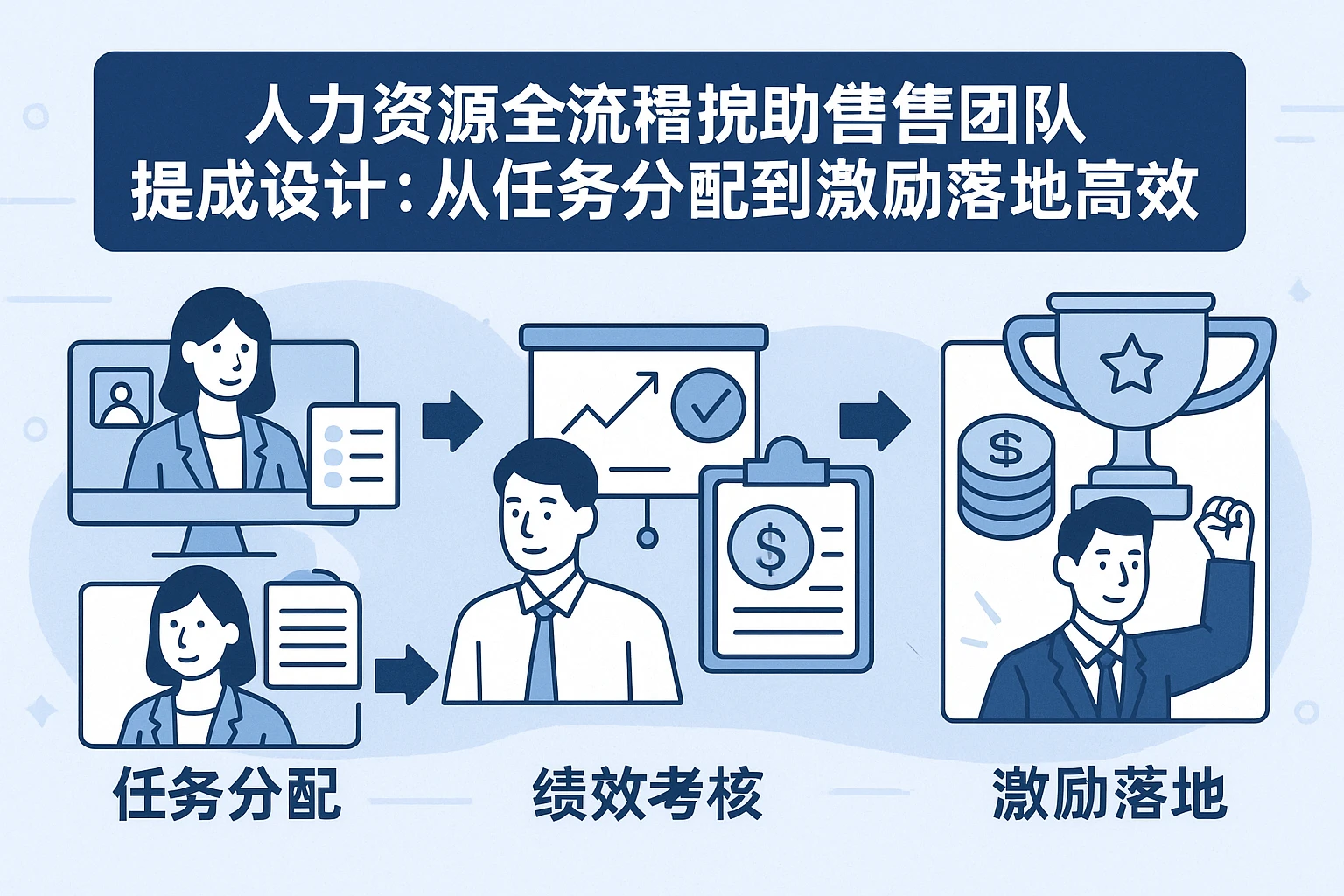 人力资源全流程系统助力销售团队提成设计：从任务分配到激励落地的高效解决方案